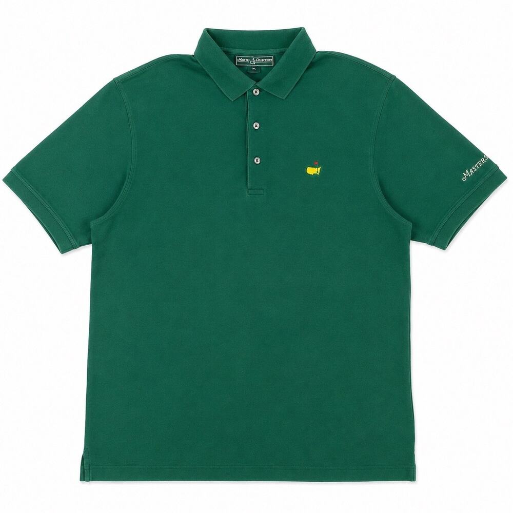 Masters Collection Augusta National Green Polo Shirt XL Pima Cotton Golf Logo